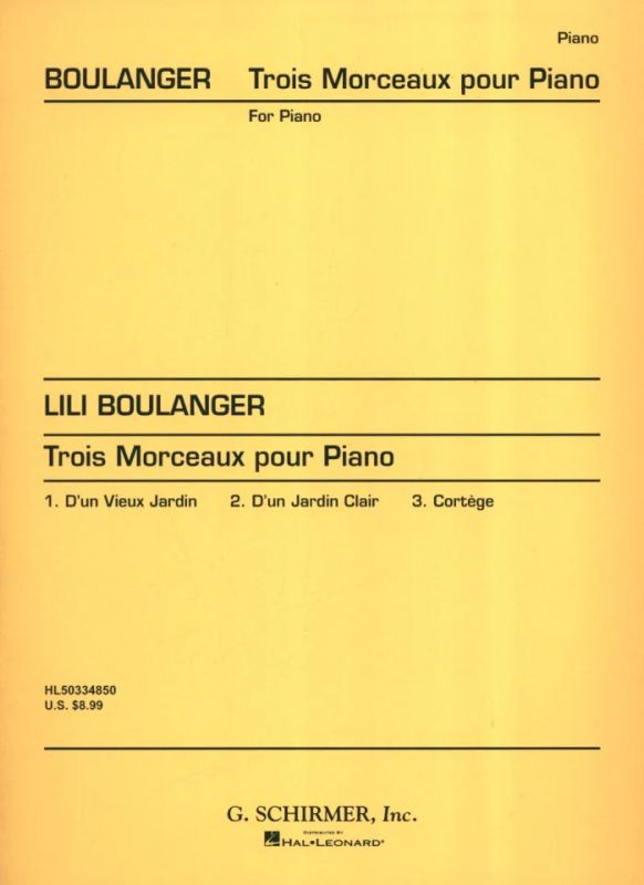 Lili Boulanger - 3 Morceaux