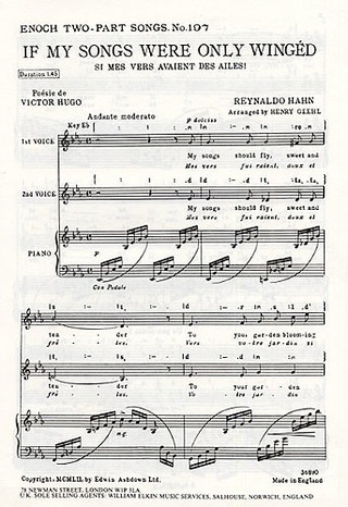 Reynaldo Hahn: If My Songs Were Only Winged