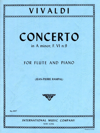 Antonio Vivaldi - Konzert für Flöte und Orchester a-Moll