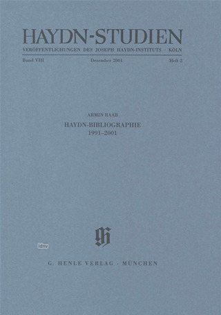 Haydn-Studien Dezember 2001
