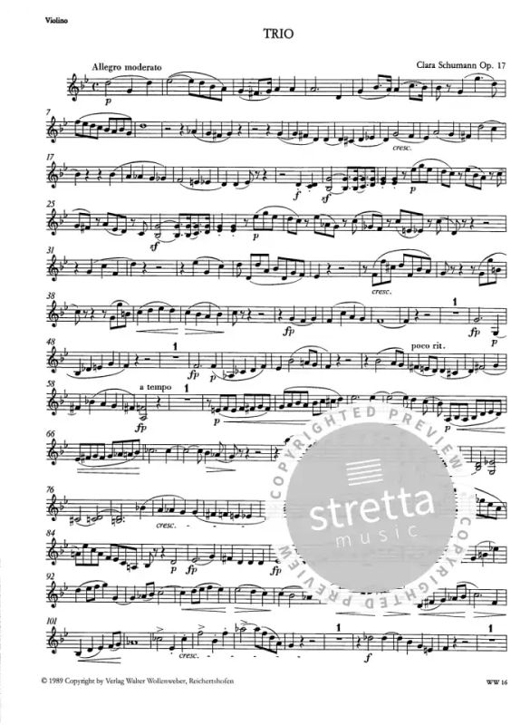 Clara Schumann - Trio G-Moll Op 17