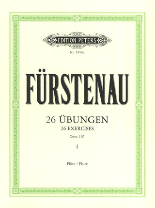 Anton Bernhard Fürstenau - 26 Übungen für Flöte op. 107/1