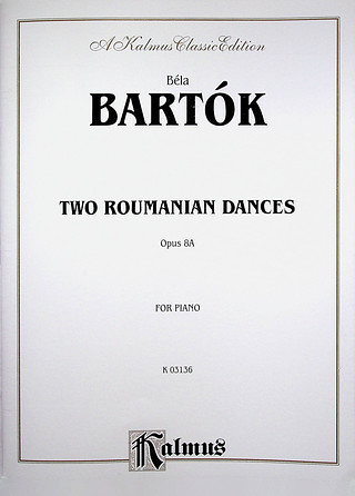Béla Bartók - 2 Roumanian Dances Op 8a
