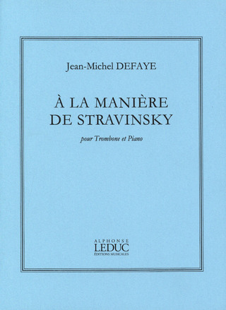 Jean-Michel Defaye - A La Maniere De Stravinsky