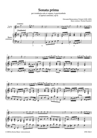 Giovanni Bonaventura Viviani - Sonata prima