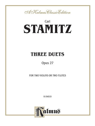 Johann Stamitz - Three Duets, Op. 27