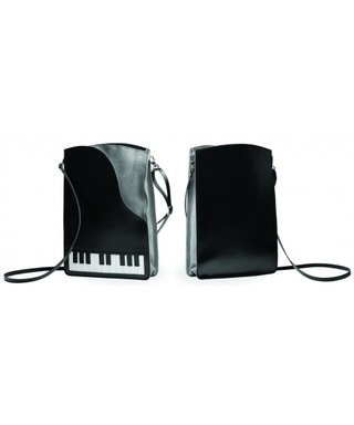Italian Leather Shoulder Bag - Piano