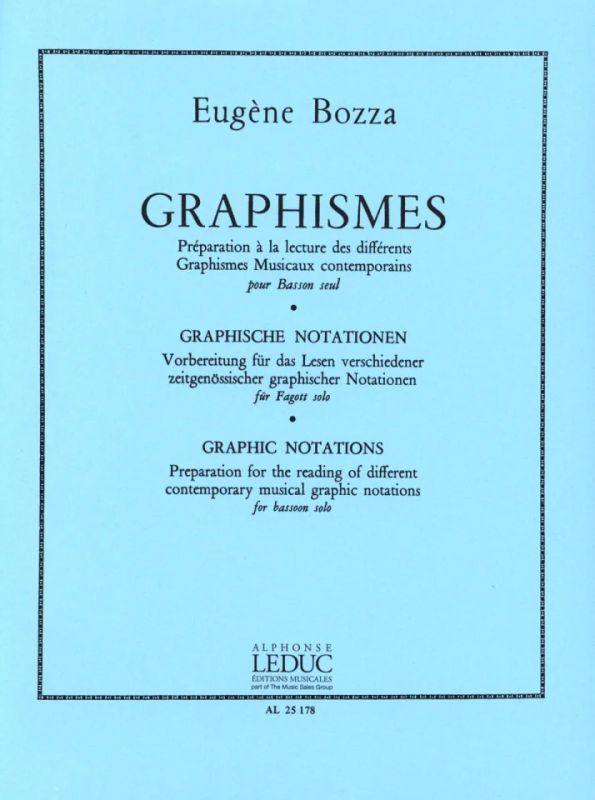 Eugène Bozza - Graphismes