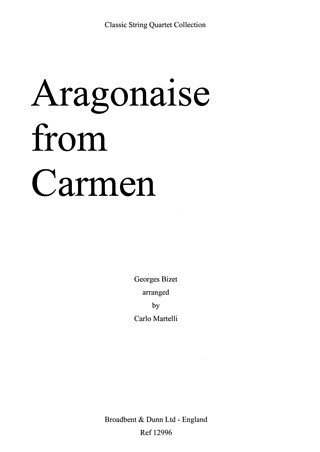 Georges Bizet - Aragonaise from Carmen