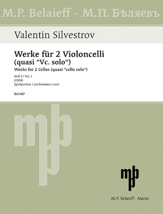 Silvestrow, Valentin - Works for 2 Cellos (quasi cello solo)