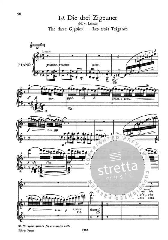 Franz Liszt - 20 Ausgewählte Lieder – hohe Stimme (4)