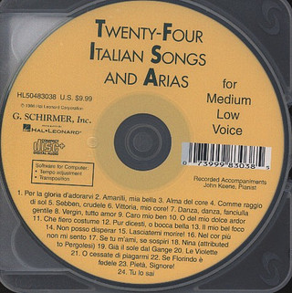 24 Italian Songs & Arias- CD