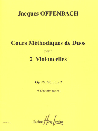 Jacques Offenbach - Cours méthodique de duos Op.49 Vol.2