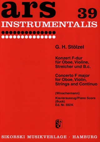 Gottfried Heinrich Stölzel - Konzert für Oboe, Violine, Streicher und B.c. F-Dur