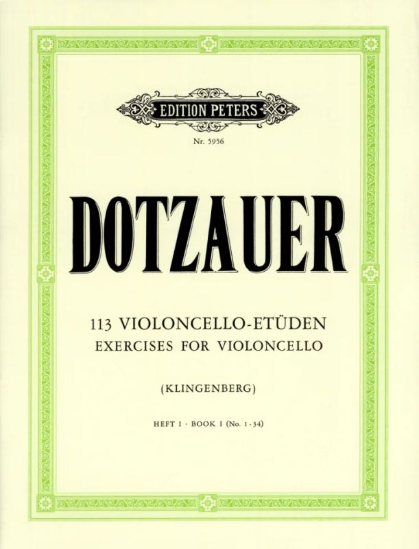 Friedrich Dotzauer - 113 Exercises for Violoncello 1