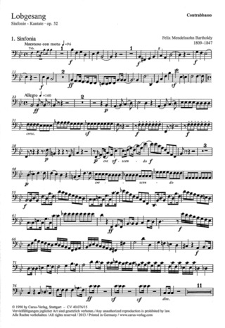 Felix Mendelssohn Bartholdy - Lobgesang A 18 (1840)