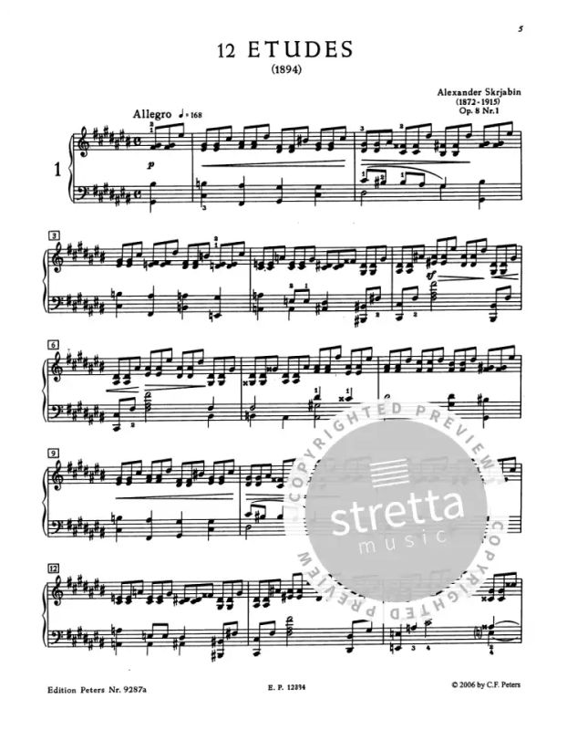 Alexandre Scriabine - 12 Études op. 8