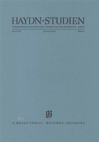Haydn-Studien Januar 1973