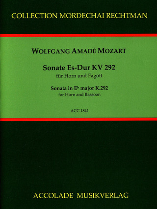 Wolfgang Amadeus Mozart: Sonata in E-flat major K. 292