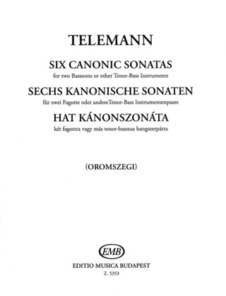 Georg Philipp Telemann - Six canonic sonatas