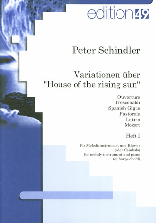 Peter Schindler - Variationen über "House of the Rising Sun", Heft 1