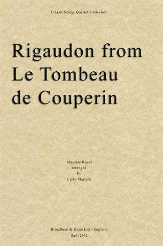Maurice Ravel - Rigaudon from Le Tombeau de Couperin