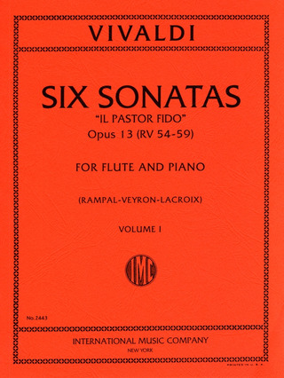 Antonio Vivaldi - Six Sonatas op. 13 (RV 54-59)