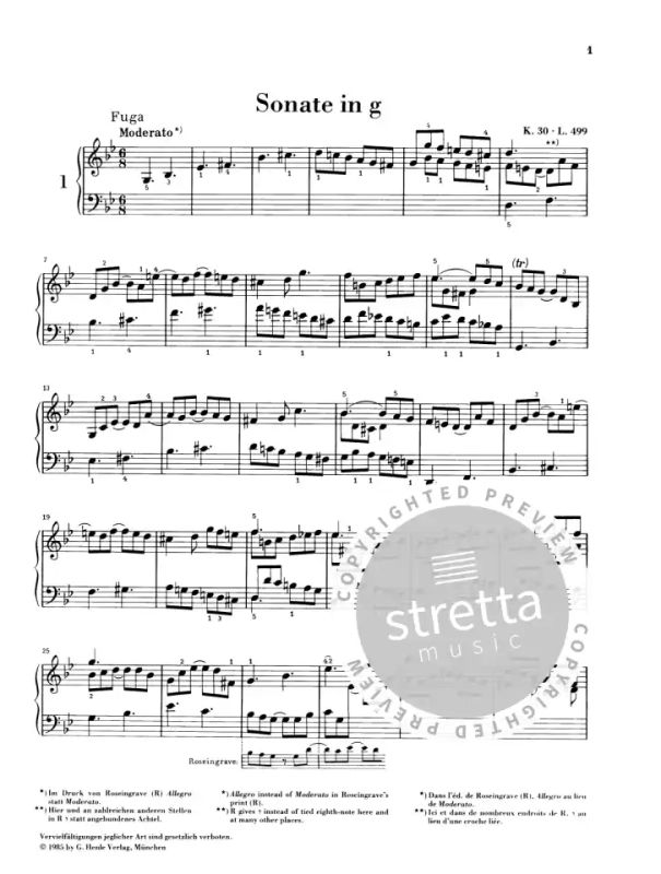 Domenico Scarlatti - Ausgewählte Klaviersonaten I (1)