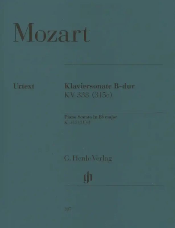 Wolfgang Amadeus Mozart - Piano Sonata B flat major K. 333 (315c)