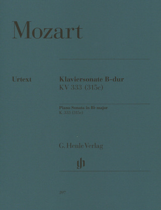 Wolfgang Amadeus Mozart - Sonate pour piano en Si bémol majeur K. 333 (315c)