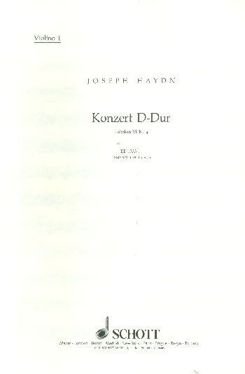 Joseph Haydn - Concerto Ré majeur Hob. VIIb:4