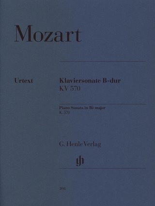 Wolfgang Amadeus Mozart: Piano Sonata B flat major K. 570