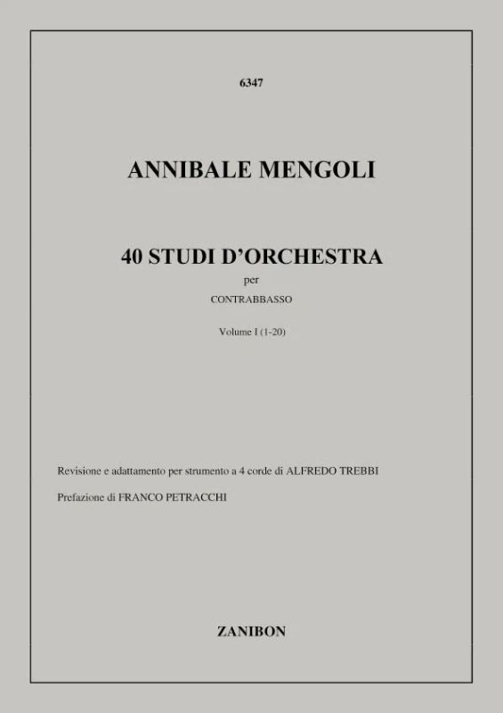 Annibale Mengoli - 40 Studi d'Orchestra 1