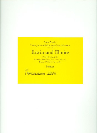 Anna Amalia von Sachsen-Weimar-Eisenach - Erwin und Elmire