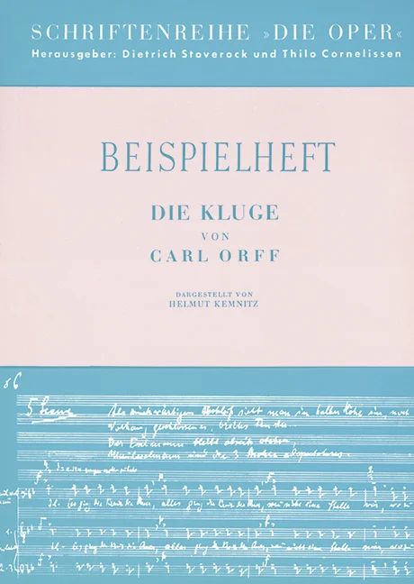Helmut Kemnitz - Carl Orff – Die Kluge – Beispielheft