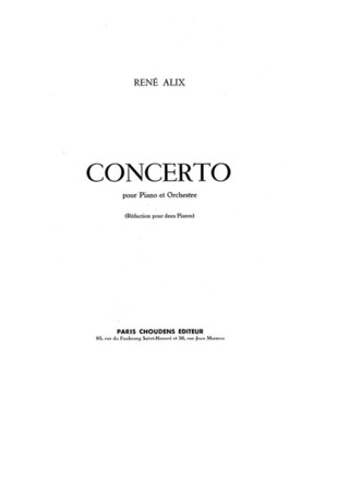 Concerto pour Piano et Orchestre