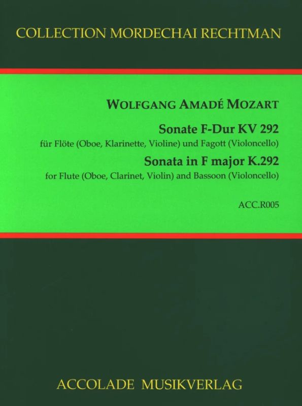 Wolfgang Amadeus Mozart - Duo-Sonate KV 292