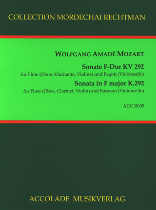 Wolfgang Amadeus Mozart: Duo-Sonate KV 292