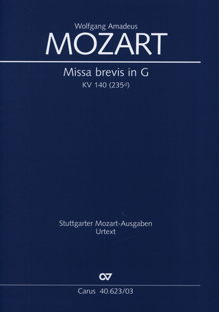 Wolfgang Amadeus Mozart - Missa brevis in G KV 140 (235d)