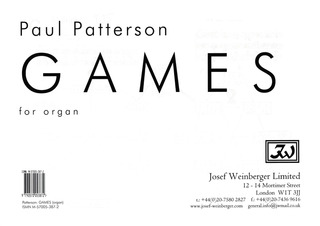 Paul Patterson - Games D-Dur op. 37