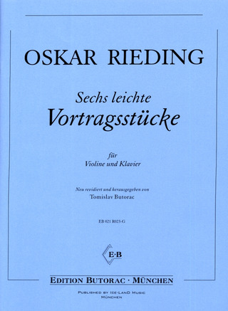 Oskar Rieding: Sechs leichte Vortragsstücke