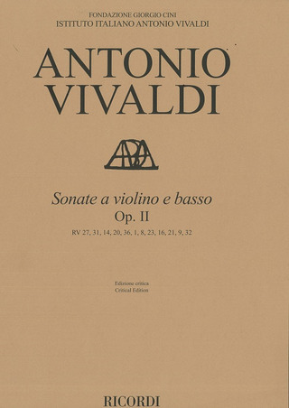 Antonio Vivaldi - Sonate a violino e basso Op. II