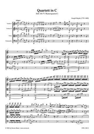 Joseph Haydn: Streichquartett C-Dur
