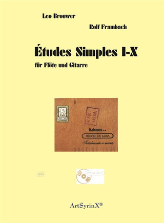 Leo Brouwer - Etudes Simple I-X für Flöte und Gitarre