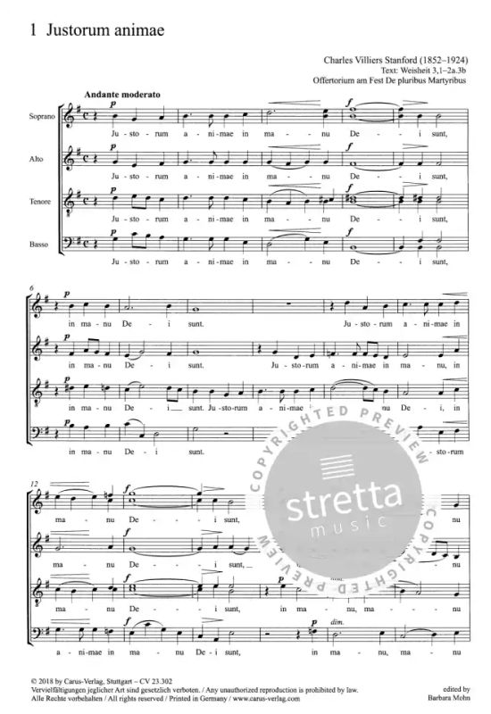 Charles Villiers Stanford: Three Motets op. 38 (1)