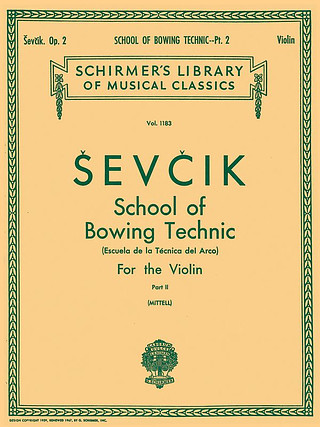 Otakar Ševčík - School of Bowing Technics, Op. 2 - Book 2