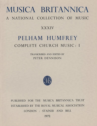 Pelham Humfrey - Complete Church Music I