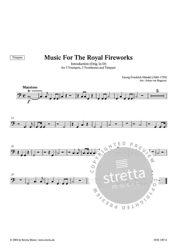Georg Friedrich Händel: Music For The Royal Fireworks (3)