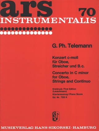 Georg Philipp Telemann - Konzert für Oboe, Streicher und B.c. c-moll TWV 51:c2