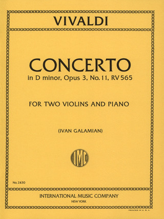 Antonio Vivaldi - Konzert d-Moll op. 3/11 RV 565